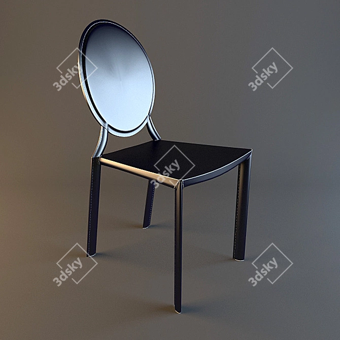 Stylish Bontempi Tahira Chair 3D model image 1