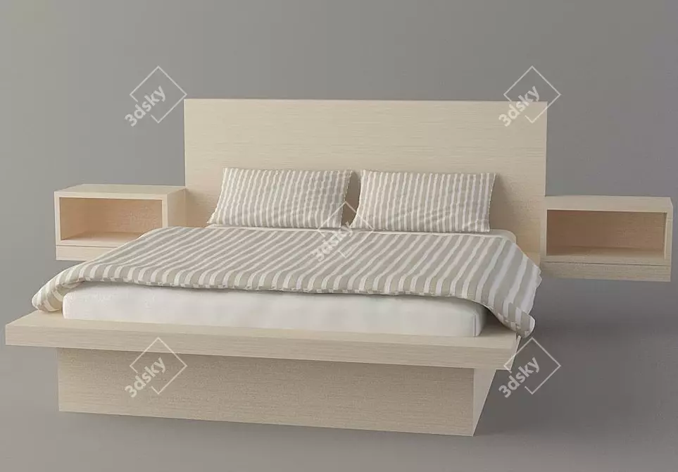 Comfort Dream Bed 3D model image 1