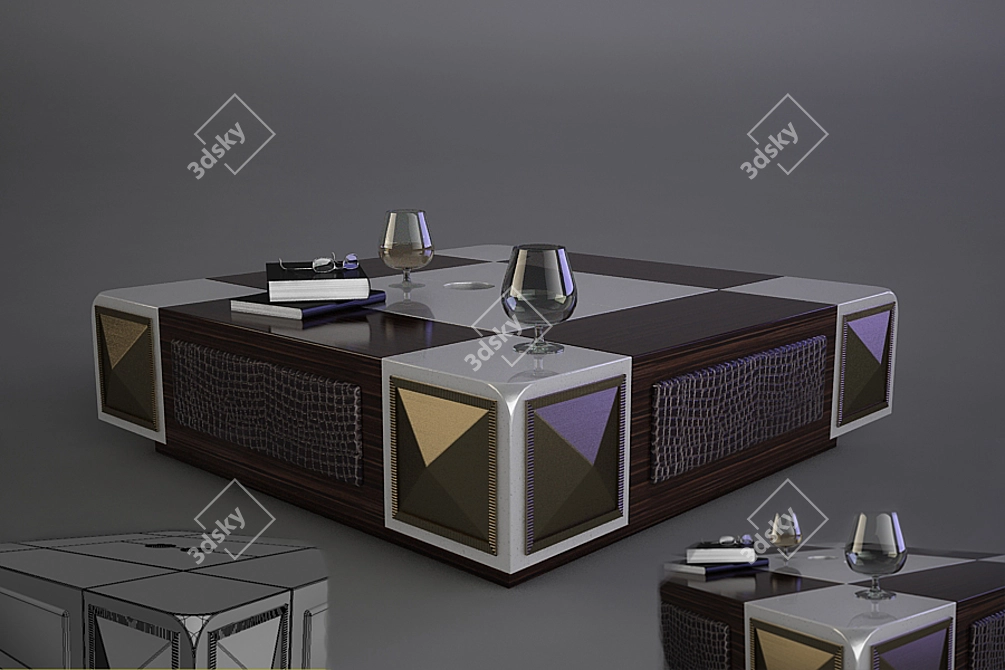 Ar Deco Coffee Table 3D model image 1