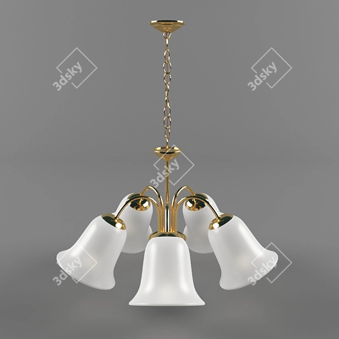 Glittering Chandelier: MASSIVE 40097 3D model image 1