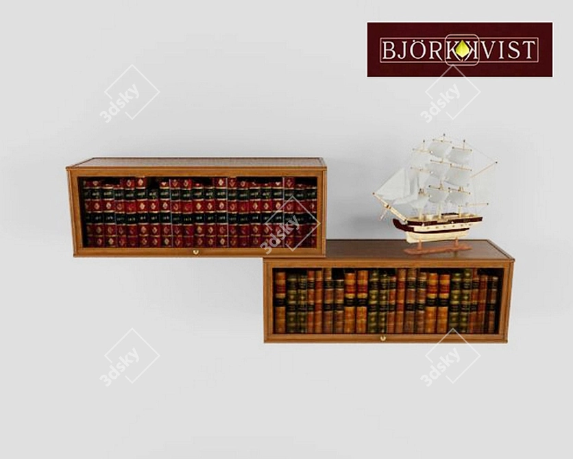 Modular Bookshelves: Bjokkvist 3D model image 1