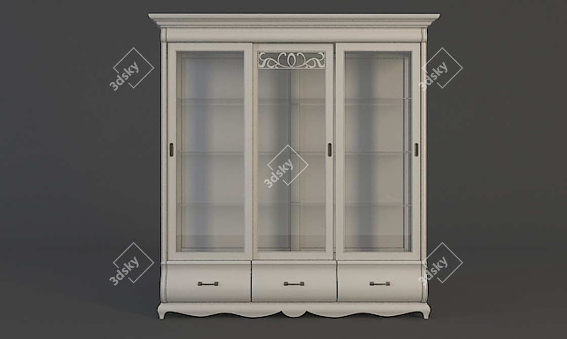 Elegant CAVIO Madeira Sideboard 3D model image 1