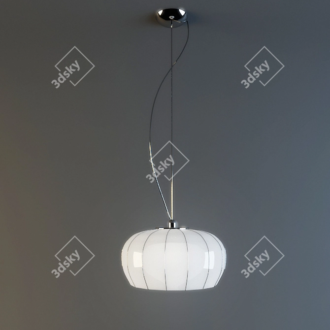 Elegant Metallux Gaia Pendant 3D model image 1