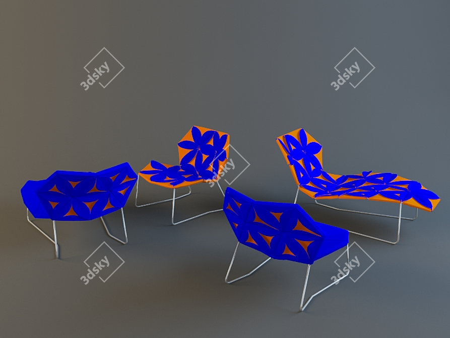  Moroso Antibody Lounge Chair 3D model image 1