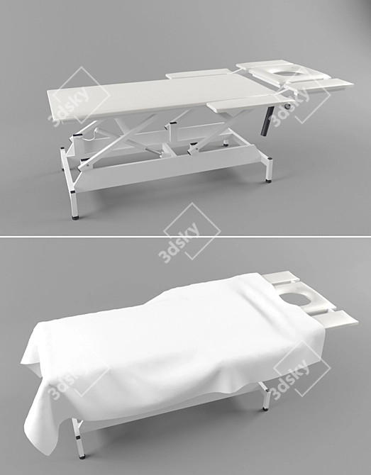 Relax & Recharge: Portable Massage Table 3D model image 1