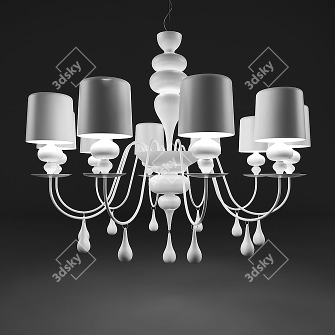 Masiero Eva S10 Chandelier 3D model image 1