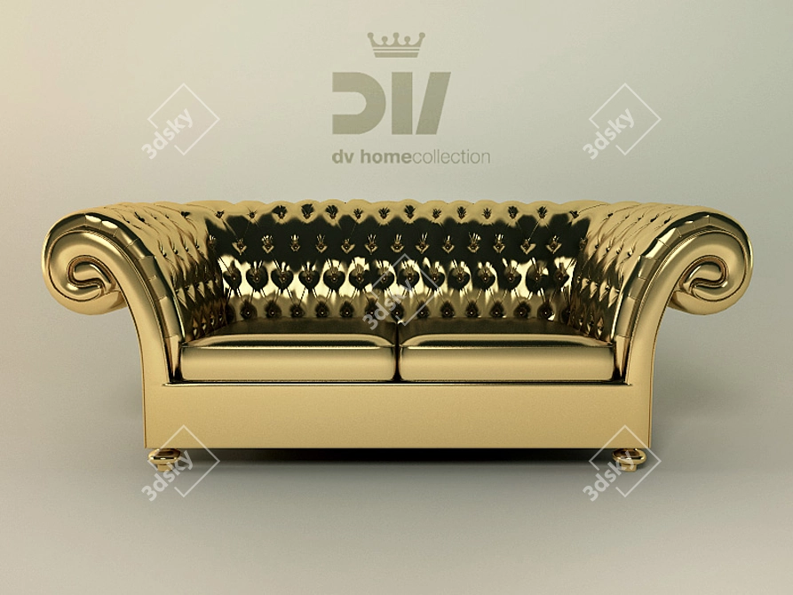 Italian Icon: DV Home Sofa 3D model image 1