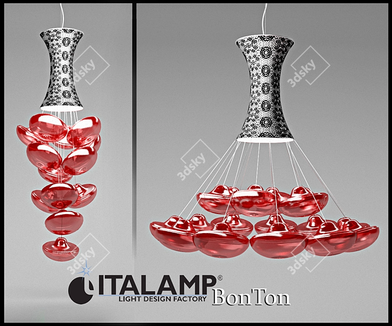 Sophisticated Elegance: Italamp Bon Ton 2325/80 3D model image 1