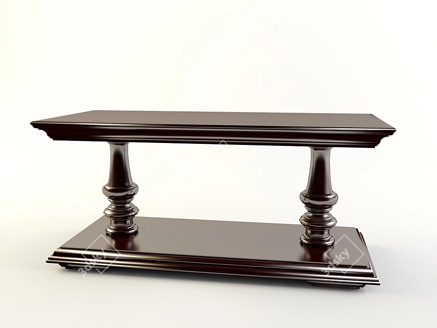 Classic TV Stand | Multi-purpose Furniture 3D model image 1