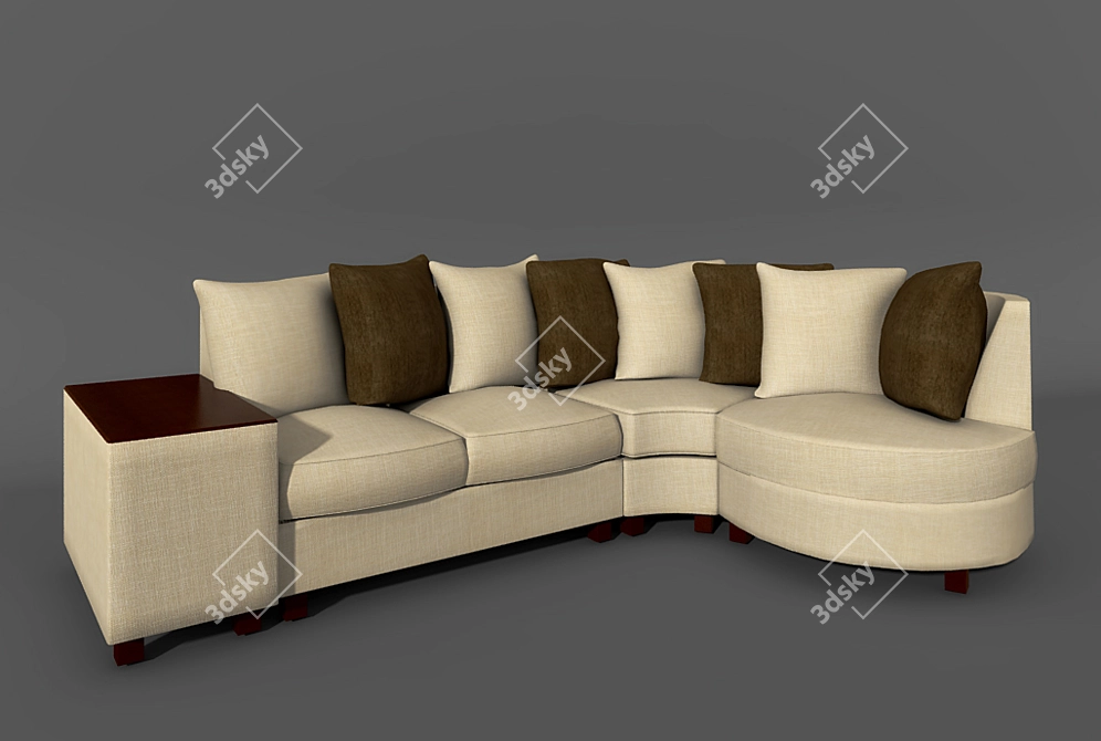 Modular Multico Sofa by POHJANMAAN (280cm) 3D model image 1
