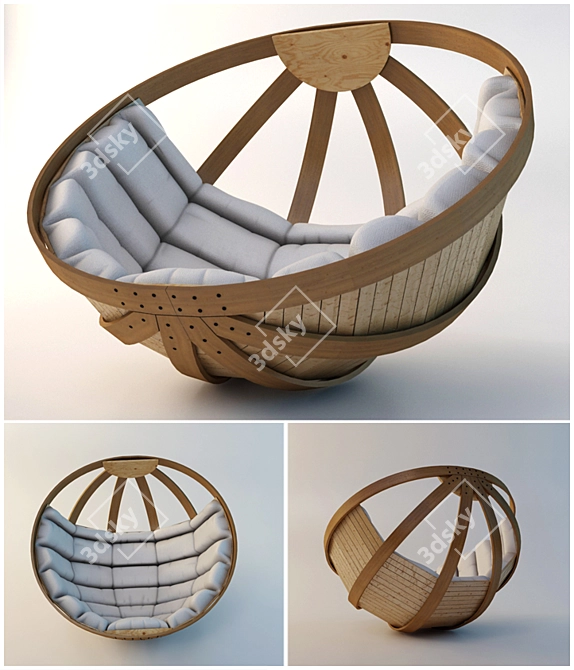 Relaxing Rocking Armchair 3D model image 1