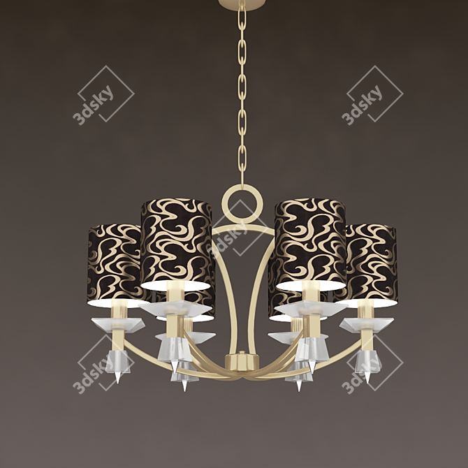 Modern Elegance: Brizzi Chandelier 3D model image 1