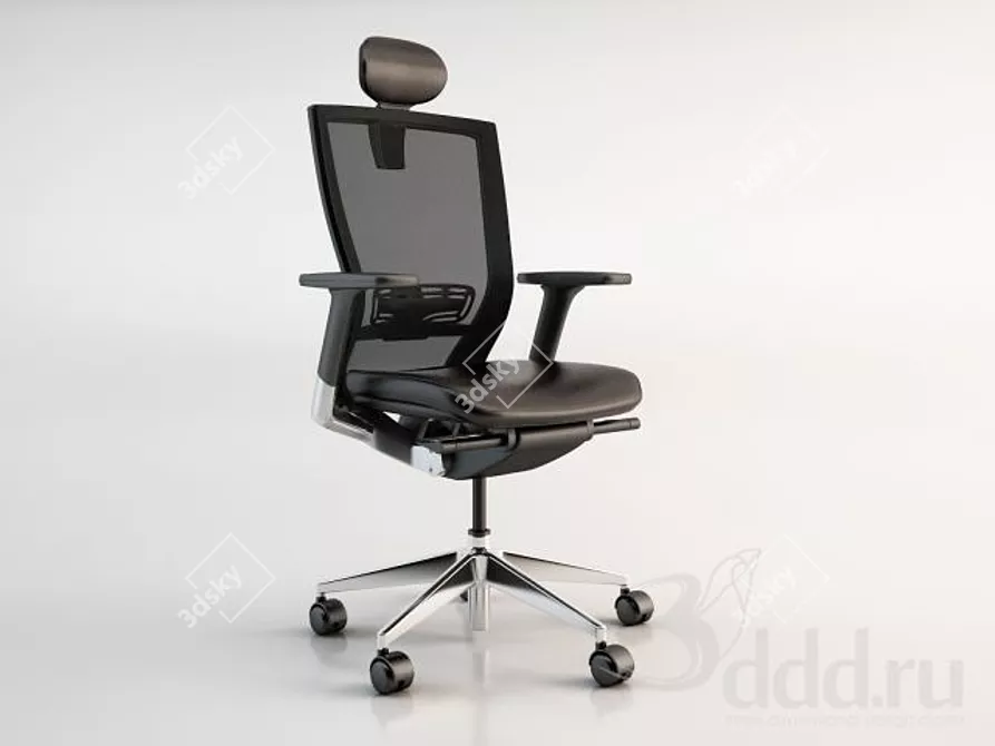 ErgoMax Office Chair 3D model image 1