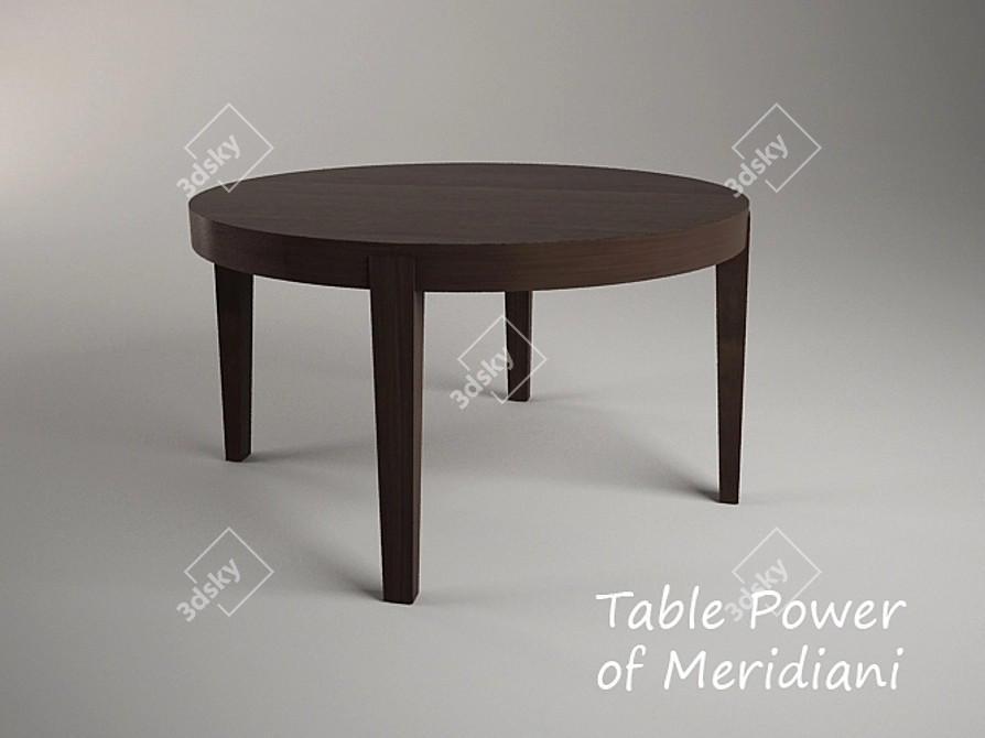 Elegant 120cm Meridiani Power 3D model image 1
