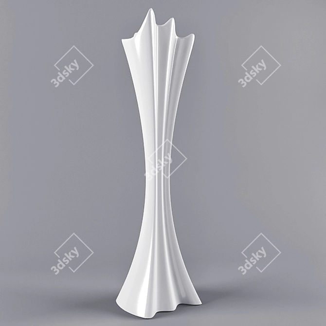 Minimalist Coat Stand: Sipario 3D model image 1