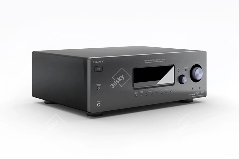 Title: Sony STR-DG520 AV Receiver 3D model image 1