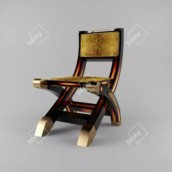 Foldable Chair 3D model image 1