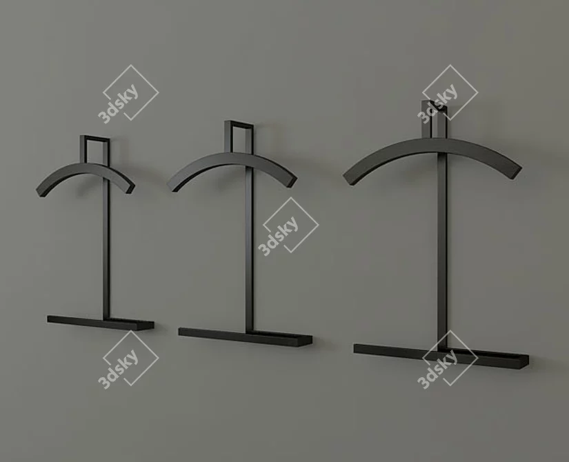 Porada Double | Wall-Mounted Coat Rack 3D model image 1