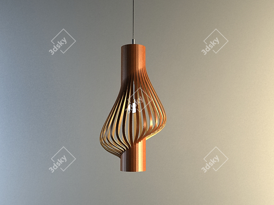 Stylish Pendant Lights 3D model image 1