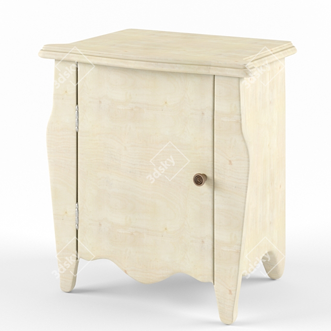 Elegant Guadarte Bedside Table 3D model image 1