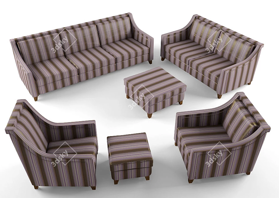 Jab Furniture: Elegant and Functional 3D model image 1