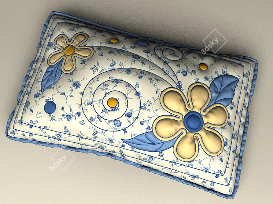 Cloud Comfort Pillow 3D model image 1