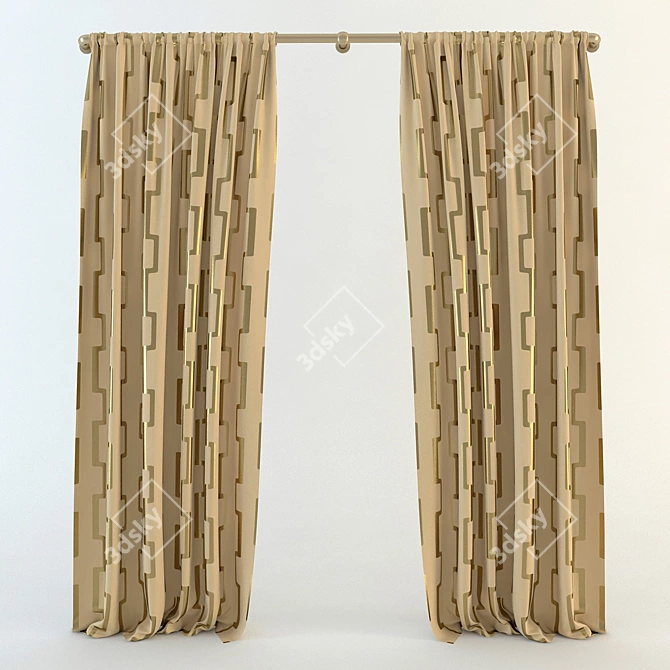 Designer Vray Curtain: UV-Protected 3D model image 1