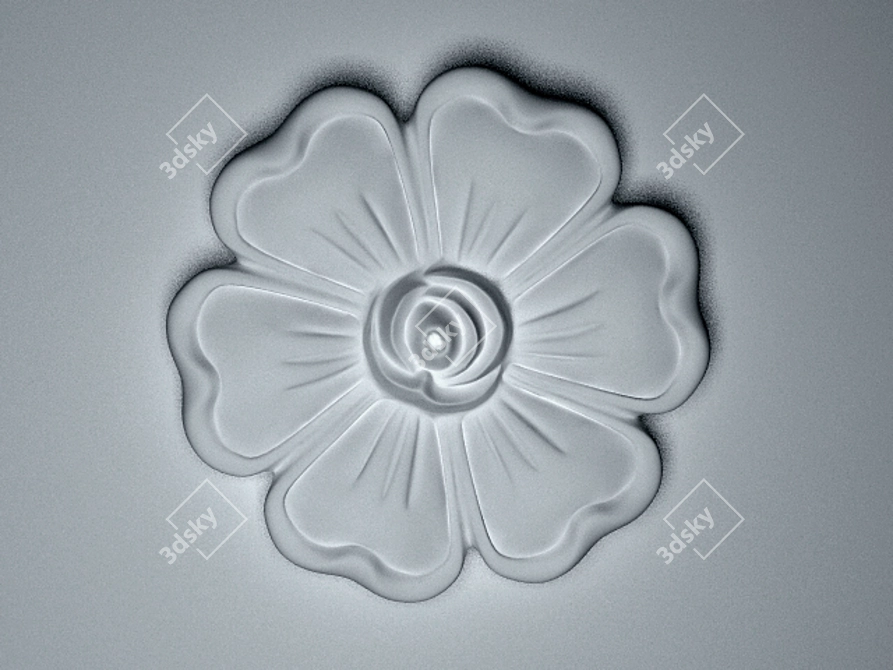 Blossom Decor: Elegant Floral Touch 3D model image 1