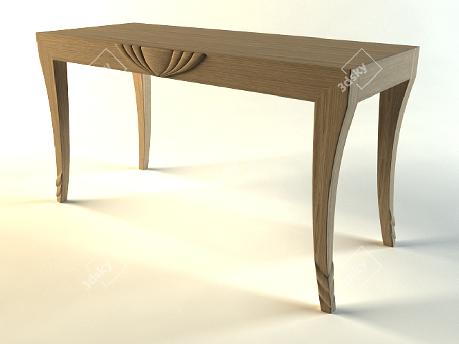 Luxury Ormolu Writing Desk 3D model image 1