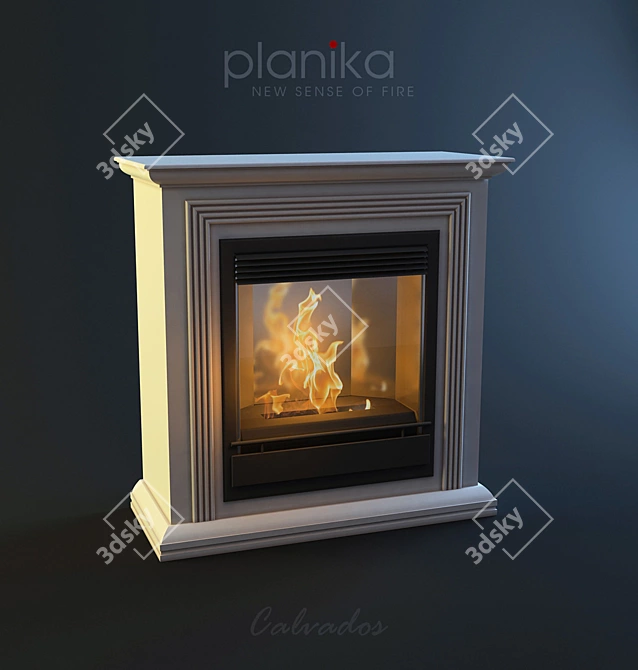 Calvados Bioethanol Fireplace 3D model image 1