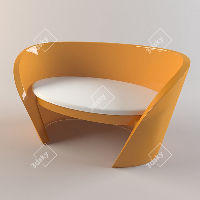 Modern Slide Sofa Bed 3D model image 1