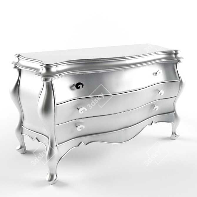 Elegant Italian Style Dresser 3D model image 1