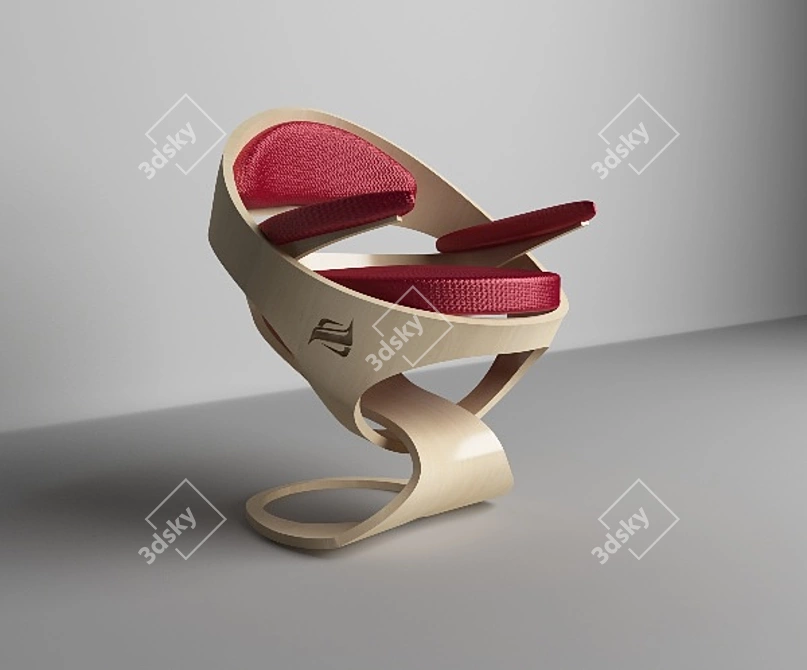 Unconventional Love Seating 3D model image 1