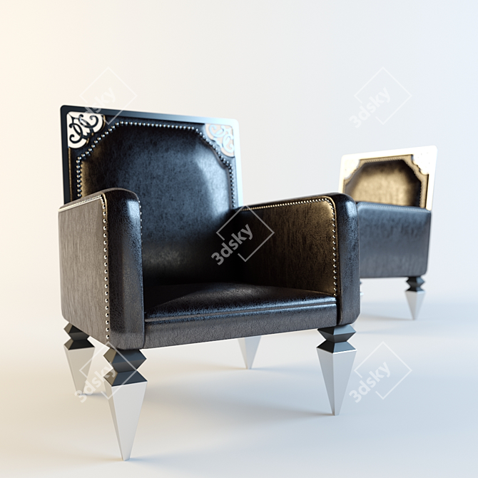 Modern Photo-Inspired Armchair 3D model image 1