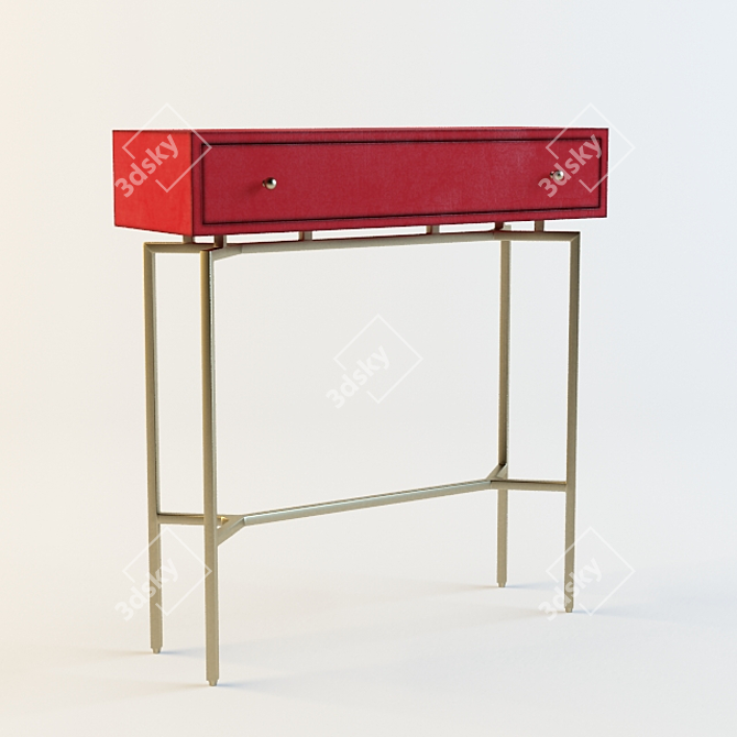 Elegant Ming Console 3D model image 1