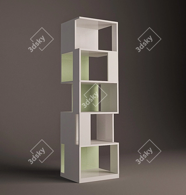 Modern Ligne Roset Tours Shelving 3D model image 1