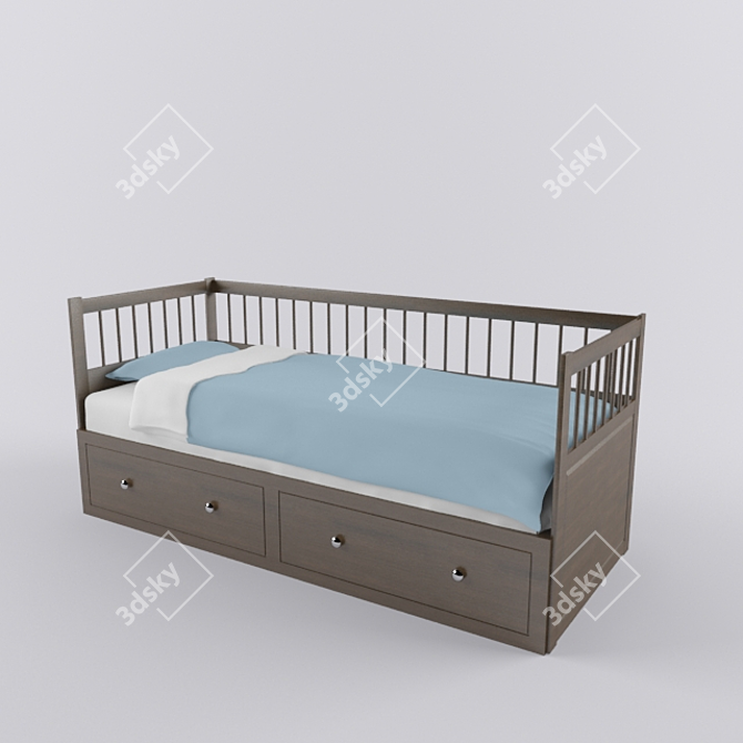 Versatile Space Saving Furniture: IKEA HEMNES 3D model image 1