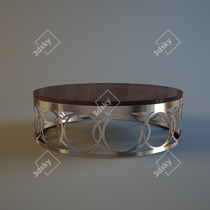 Elegant Ipe Cavalli Coffee Table 3D model image 1