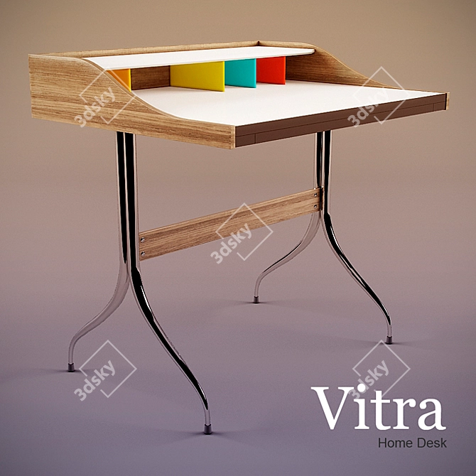 Modern Loft Home Desk by Vitra 3D model image 1