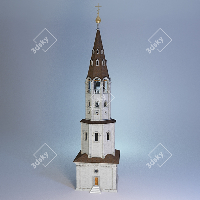 18th Century Bell Tower Remnants 3D model image 1