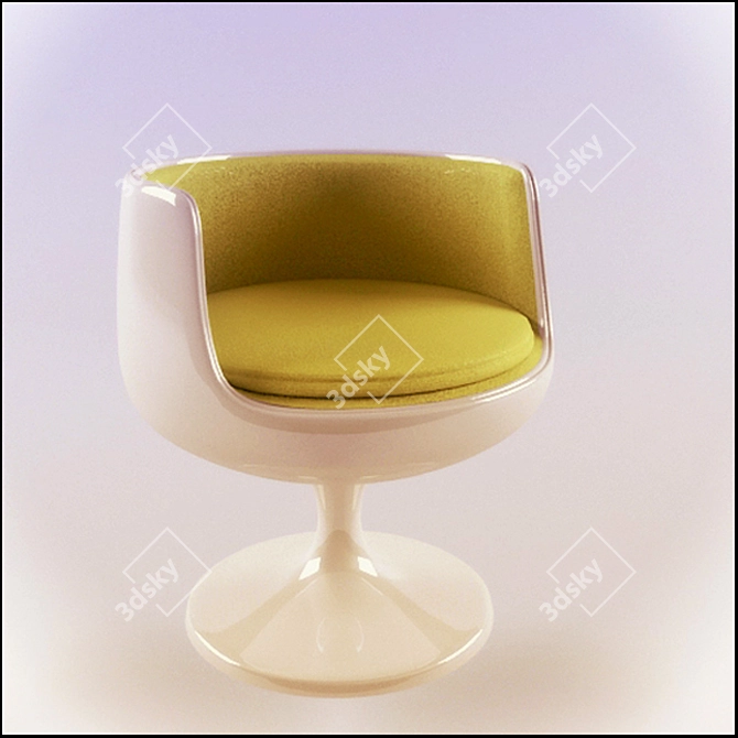 Cozy Comfy Living Room Armchair 3D model image 1