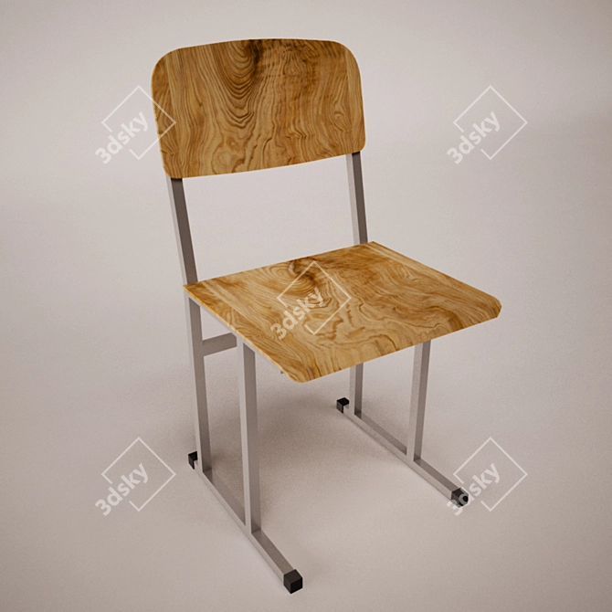 ErgoFlex School Chair 3D model image 1