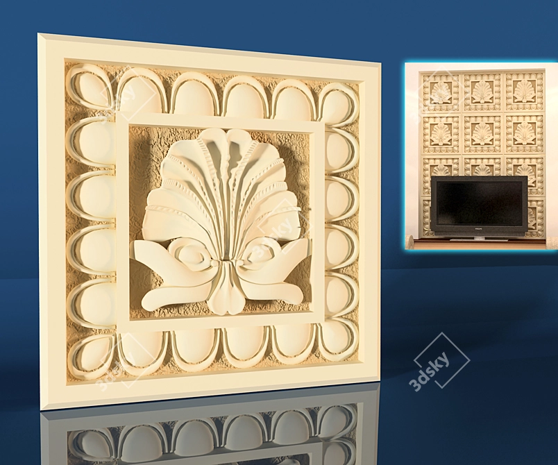  Decorative Wall Panel 3D model image 1