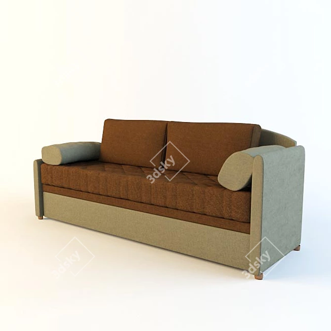 Anderssen Hagen - Textured Sofa Bed 3D model image 1