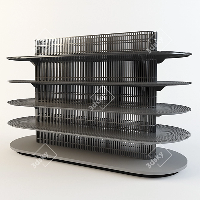 Smart Circle Rack: No Assembly Needed! 3D model image 1