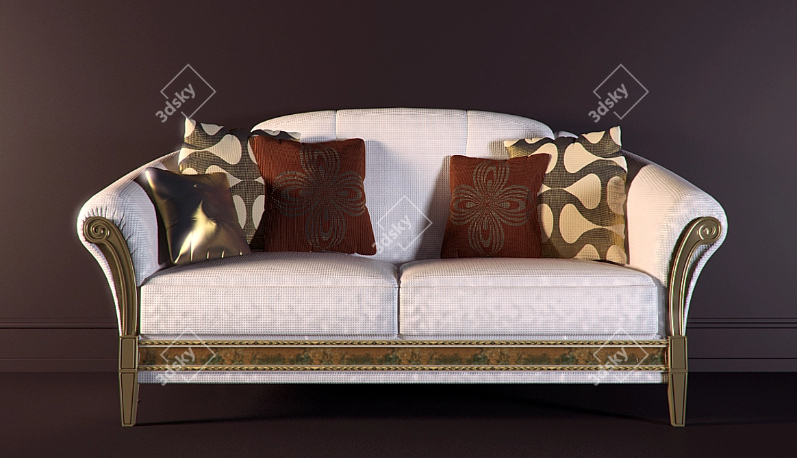 Rafaello Sofa: Classic Elegance by Arredo 3D model image 1