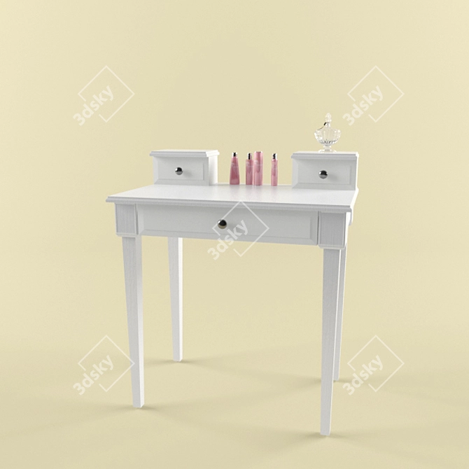 Cosmetic Vanity Table 3D model image 1