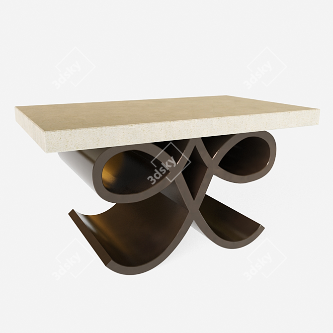 Elegant Elena Occasional Table 3D model image 1