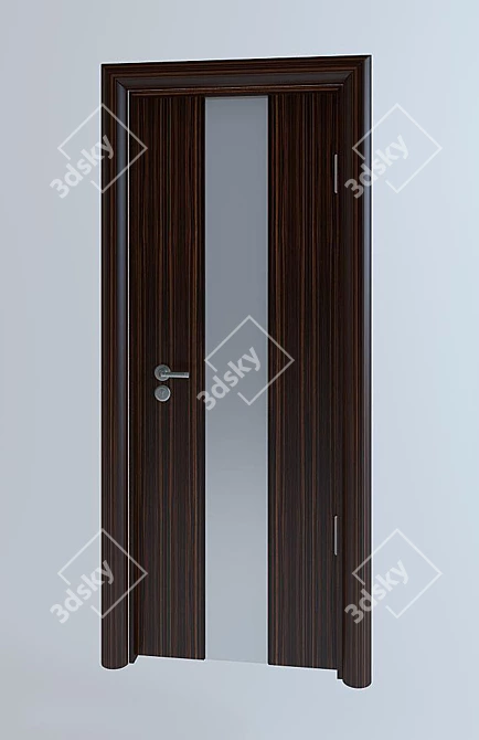 Sleek Contemporary Door 3D model image 1