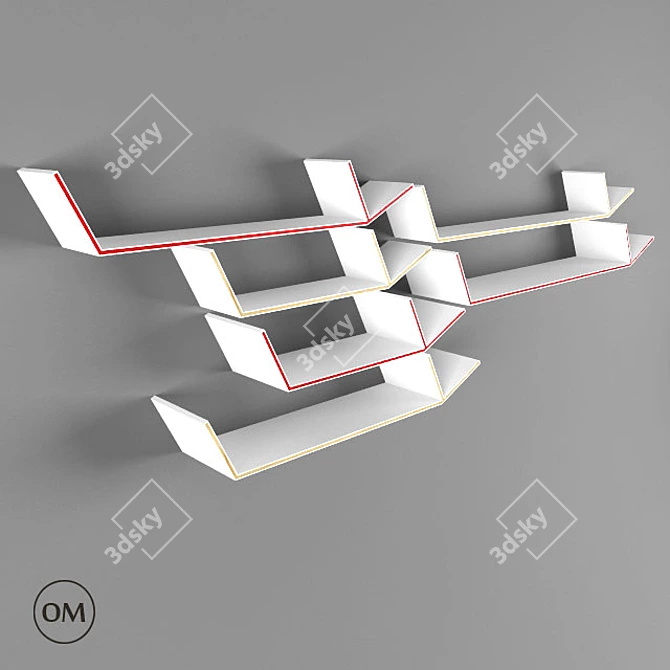 AR 2698 Shelf System 3D model image 1